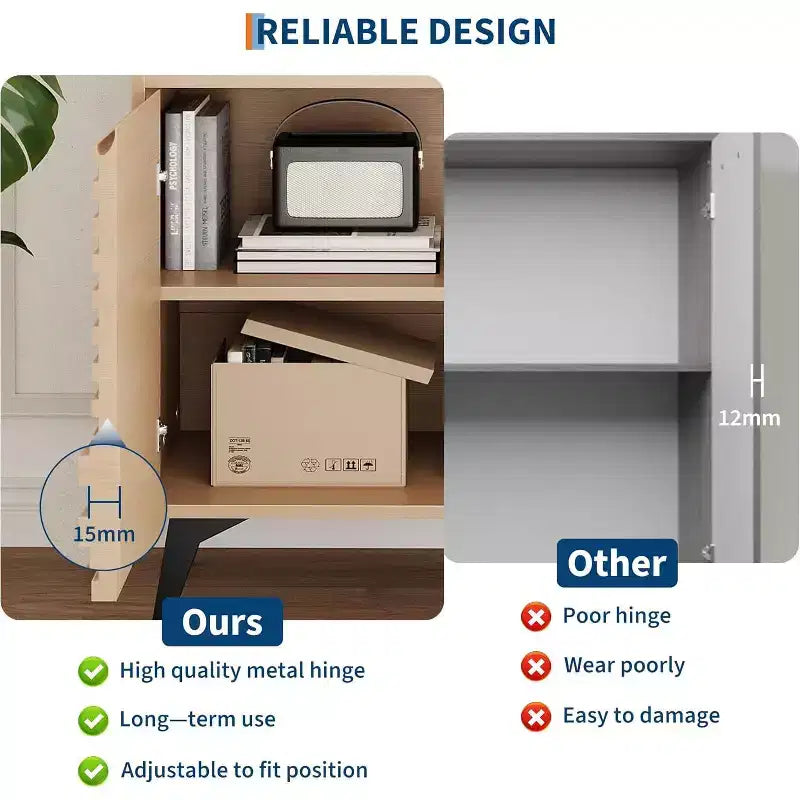Kitchen Pantry Cabinet with Microwave Stand, Freestanding Hutch with Buffet Cupboard and Tall Storage