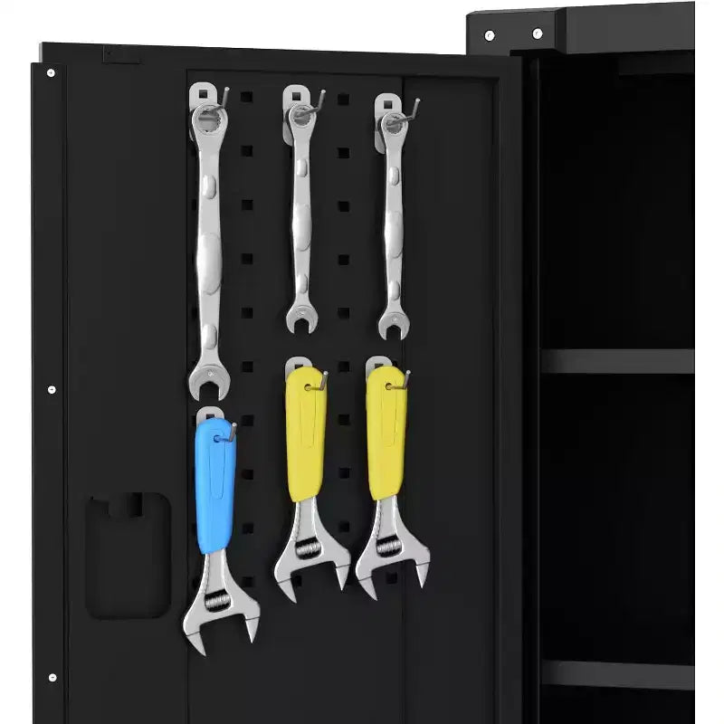 Heavy Duty Rolling Metal Tool Storage Cabinet with Adjustable Shelf and Locks for Garage and Workshop