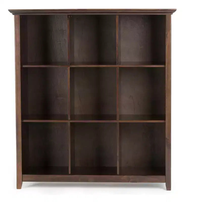 Normandy Solid Wood 48" x 44" Transitional 9-Cube Bookcase and Storage Unit