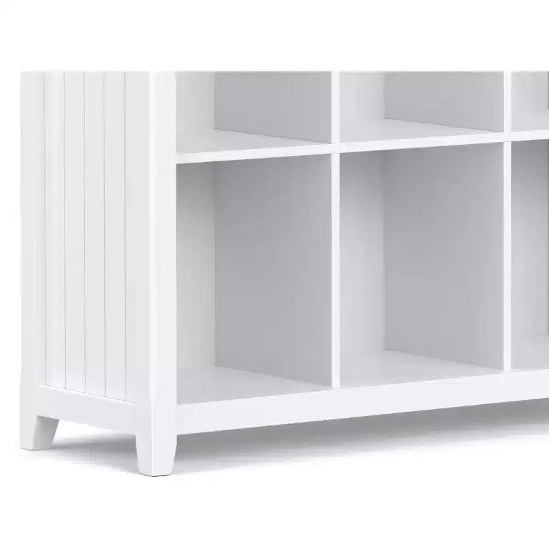 Normandy Solid Wood 48" x 44" Transitional 9-Cube Bookcase and Storage Unit
