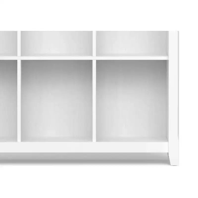 Normandy Solid Wood 48" x 44" Transitional 9-Cube Bookcase and Storage Unit