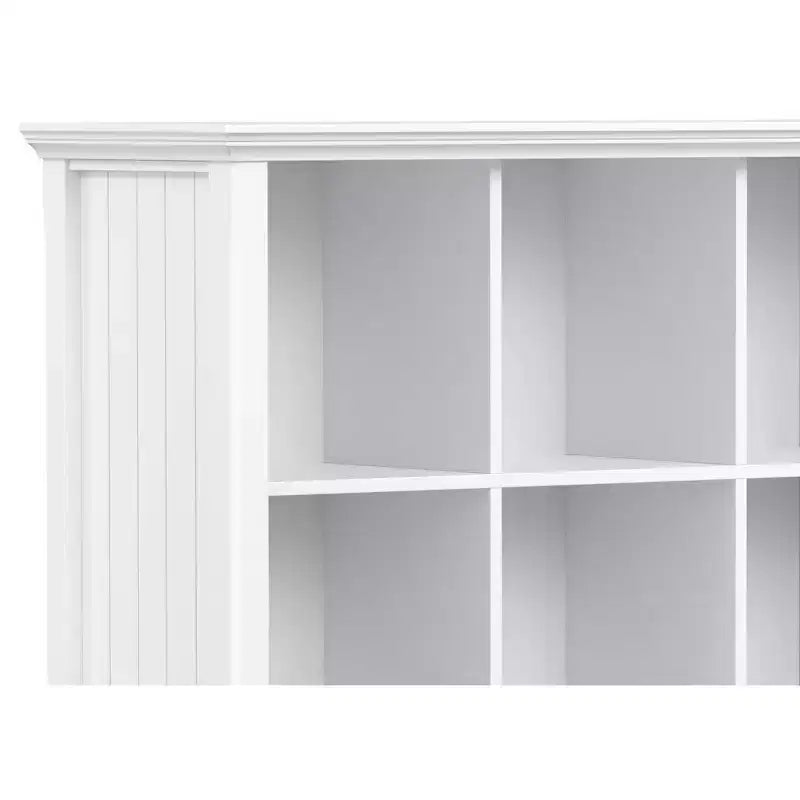 Normandy Solid Wood 48" x 44" Transitional 9-Cube Bookcase and Storage Unit