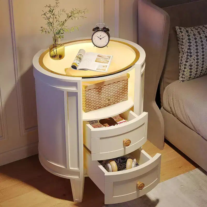 Freestanding Bathroom Vanity with Ceramic Sink, 2 Soft-Close Drawers and Open Shelf - White