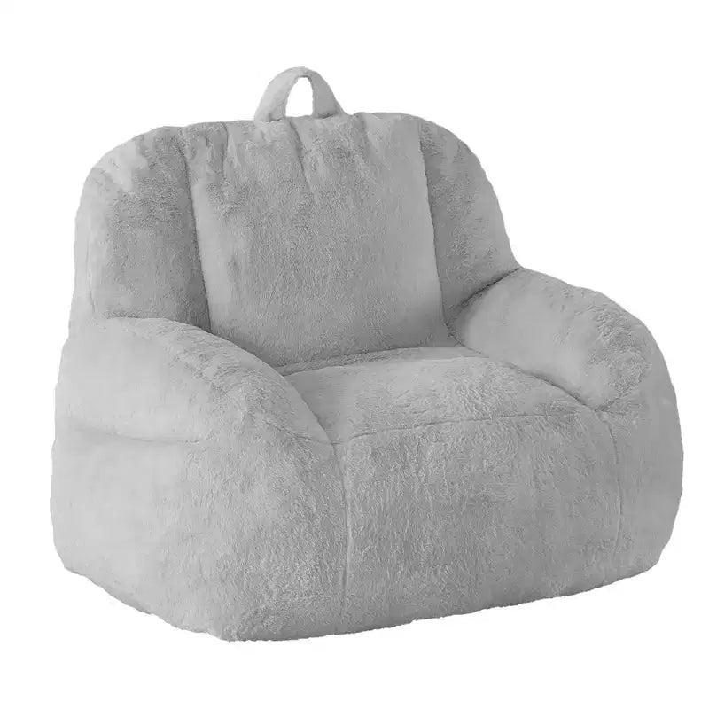 Giant Faux Leather Beanbag Sofa Chair with Padding and Handles for Living Room