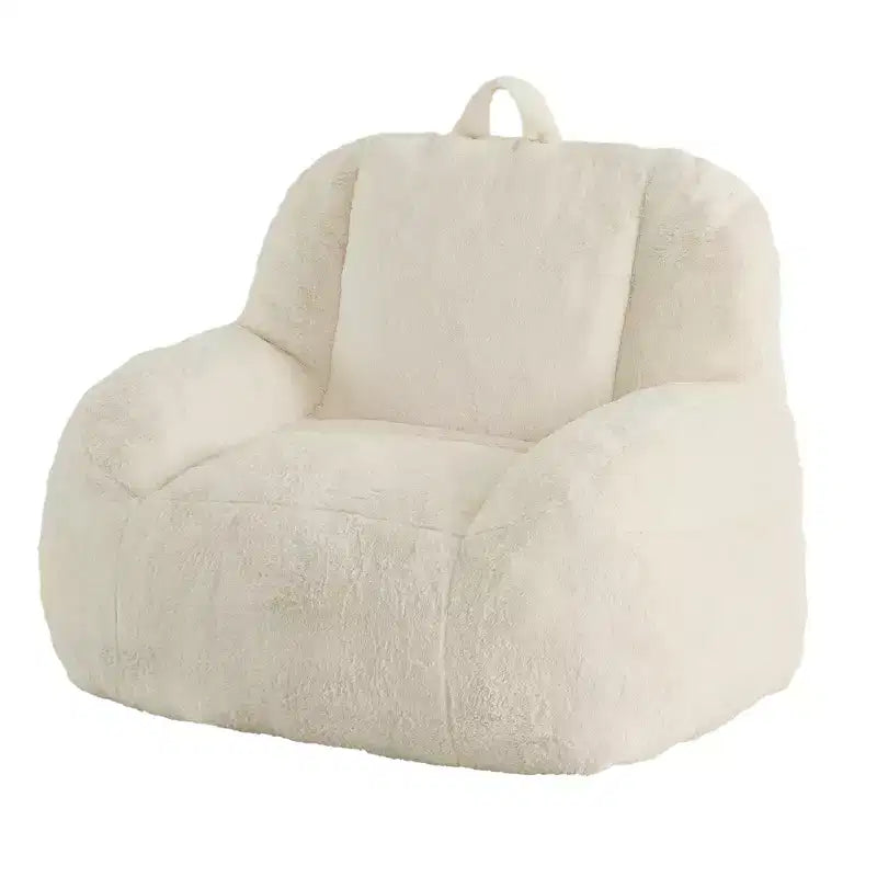 Giant Faux Leather Beanbag Sofa Chair with Padding and Handles for Living Room