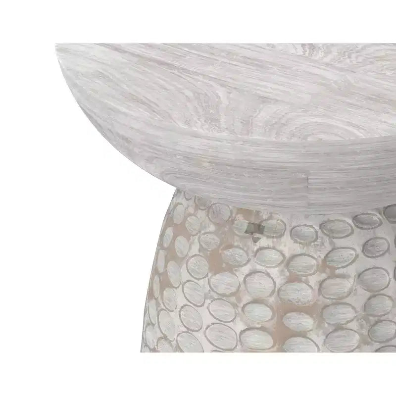 WyndenHall Willis 16" Solid Mango Wood Tall Accent Table - No Assembly Required