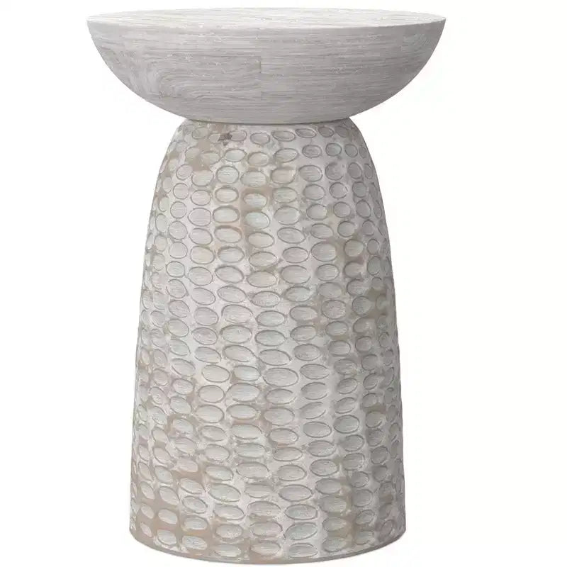 WyndenHall Willis 16" Solid Mango Wood Tall Accent Table - No Assembly Required