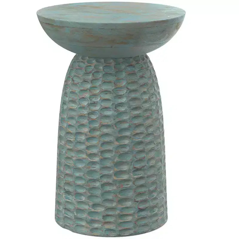 WyndenHall Willis 16" Solid Mango Wood Tall Accent Table - No Assembly Required