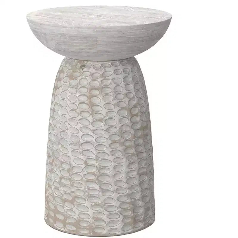 WyndenHall Willis 16" Solid Mango Wood Tall Accent Table - No Assembly Required