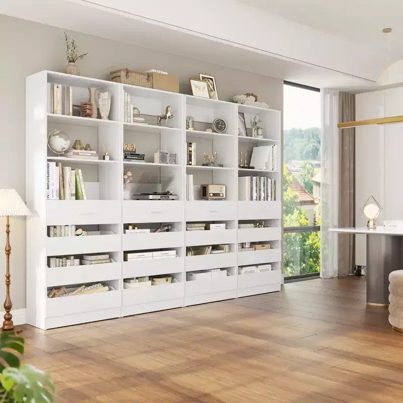 Besiost 80" Tall Pantry Cabinet with Drawers