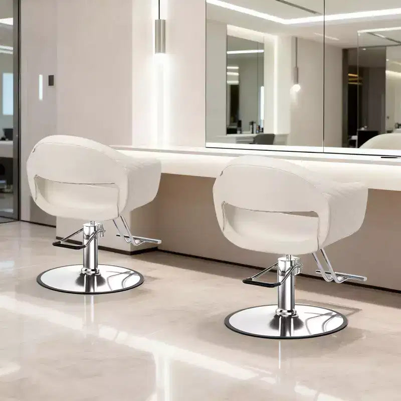 Karl Home Extra Wide Rhombus Stitch Pattern Hair Stylist Salon Chair