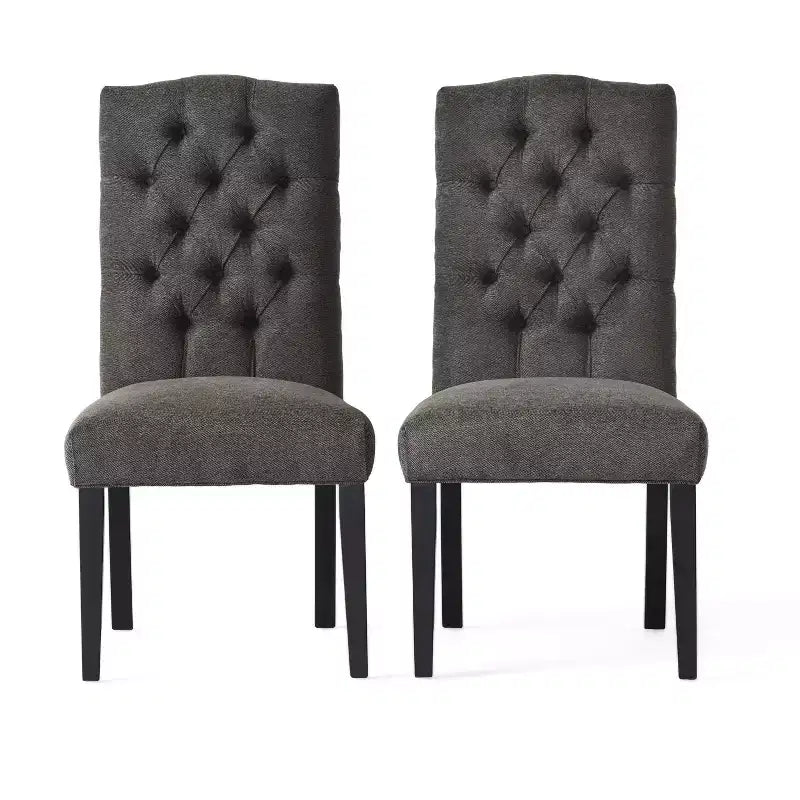 Set of 2 Crown Top Dining Chairs