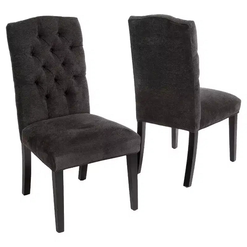 Set of 2 Crown Top Dining Chairs