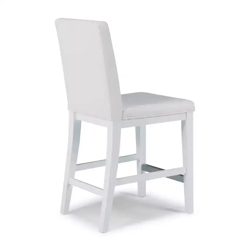 Linear Counter Height Barstool - White