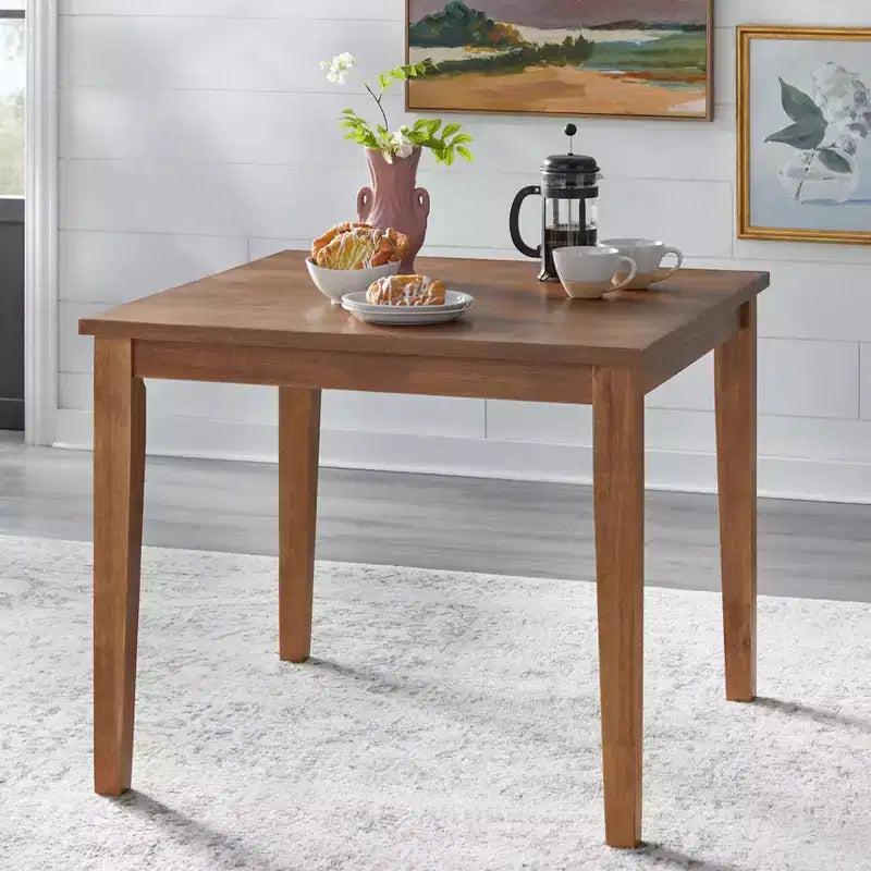 Lifestorey Carmen 36" Square Transitional Dining Table - Beige