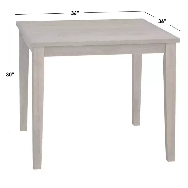 Lifestorey Carmen 36" Square Transitional Dining Table - Beige