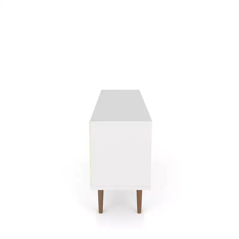 53.14" Mid-Century Modern TV Stand for TVs up to 50" with Tapered Legs and Cord Management