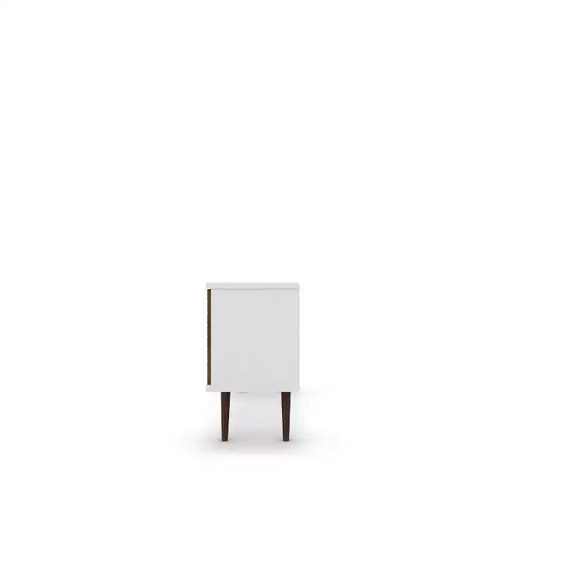 53.14" Mid-Century Modern TV Stand for TVs up to 50" with Tapered Legs and Cord Management
