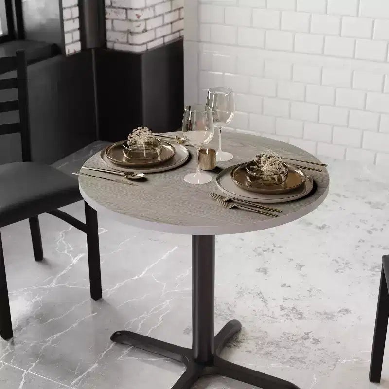 Flash Furniture 30" Round Table Top with Reversible Laminate Finish