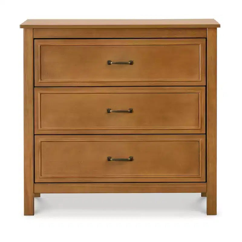 3-Drawer Nursery Dresser in Solid New Zealand Pinewood with Anti-Tip Kit and Euro Glides