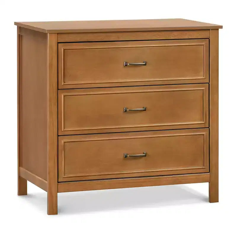 3-Drawer Nursery Dresser in Solid New Zealand Pinewood with Anti-Tip Kit and Euro Glides
