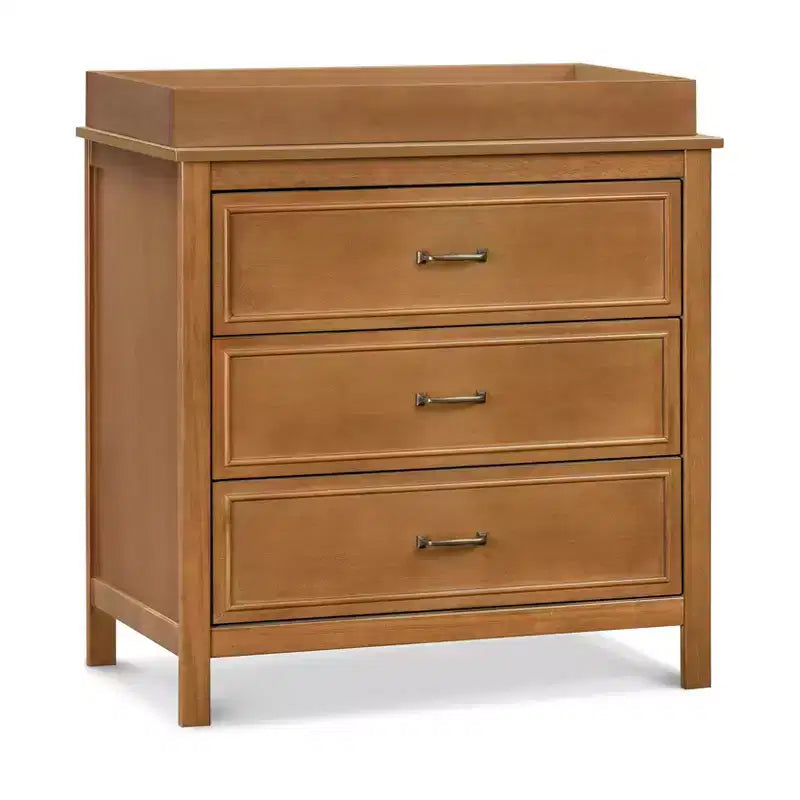 3-Drawer Nursery Dresser in Solid New Zealand Pinewood with Anti-Tip Kit and Euro Glides
