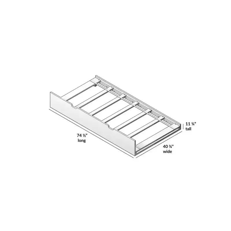 Max and Lily Twin Trundle Bed Frame