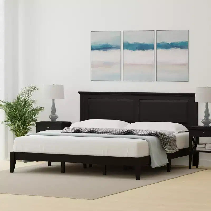 Glenwillow Home Cottage Style Solid Wood Platform Bed