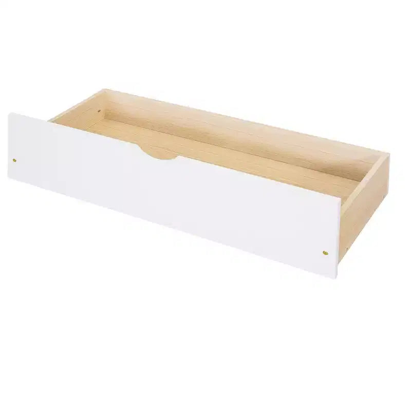 Twin over Full Bunk Bed with Built-in Ladder & Drawers, Pine Wood & MDF Bed Frame, Convertible into Two Beds - ModernLuxe