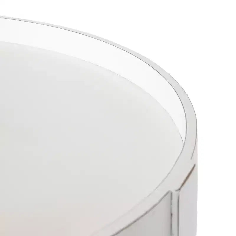 Kate and Laurel Bellport Round Wood Side Table with Shelf